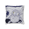 Blue Octopus Kraken Tentacles Ink Art Spun Polyester Square Pillow Case Home Decor