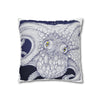 Blue Octopus Kraken Tentacles Ink Art Spun Polyester Square Pillow Case Home Decor