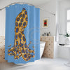 Blue Ring Octopus Bubbles Ocean Modern Funky Bathroom Decor Underwater Sea Creature Theme Coastal