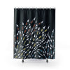 Doodles Pattern Black Chic Shower Curtain 71X74 Home Decor