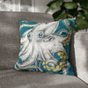 Funky Octopus Kraken Tentacles Ink Art Spun Polyester Square Pillow Case 18 × Home Decor