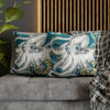 Funky Octopus Kraken Tentacles Ink Art Spun Polyester Square Pillow Case Home Decor