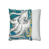 Funky Octopus Kraken Tentacles Ink Art Spun Polyester Square Pillow Case Home Decor