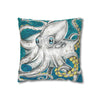 Funky Octopus Kraken Tentacles Ink Art Spun Polyester Square Pillow Case Home Decor