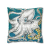 Funky Octopus Kraken Tentacles Ink Art Spun Polyester Square Pillow Case Home Decor