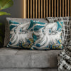 Funky Octopus Kraken Tentacles Ink Art Spun Polyester Square Pillow Case Home Decor