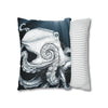 Moonlit Octopus Kraken Art Spun Polyester Square Pillow Case Home Decor