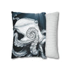 Moonlit Octopus Kraken Art Spun Polyester Square Pillow Case Home Decor