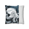 Moonlit Octopus Kraken Art Spun Polyester Square Pillow Case Home Decor