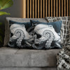 Moonlit Octopus Kraken Art Spun Polyester Square Pillow Case Home Decor