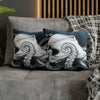 Moonlit Octopus Kraken Art Spun Polyester Square Pillow Case Home Decor