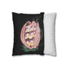 Octopus In The Shell Art Black Spun Polyester Square Pillow Case Home Decor