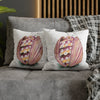 Octopus In The Shell Art White Spun Polyester Square Pillow Case Home Decor