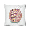 Octopus In The Shell Art White Spun Polyester Square Pillow Case Home Decor