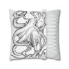 Octopus Kraken Tentacles Ink Art Spun Polyester Square Pillow Case Home Decor