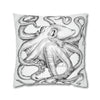 Octopus Kraken Tentacles Ink Art Spun Polyester Square Pillow Case Home Decor