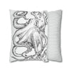 Octopus Kraken Tentacles Ink Art Spun Polyester Square Pillow Case Home Decor