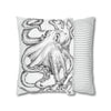 Octopus Kraken Tentacles Ink Art Spun Polyester Square Pillow Case Home Decor