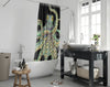 Octopus Tentacles Kraken! Green On Black Shower Curtain Home Decor