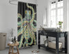 Octopus Tentacles Kraken! Green On Black Shower Curtain Home Decor