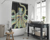 Octopus Tentacles Kraken! Green On Black Shower Curtain Home Decor