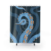 Octopus Tentacles Shower Curtain - Blue Ocean Modern Funky Bathroom Decor Underwater Sea Creature