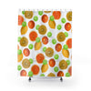 Oranges Limes And Lemons White Shower Curtain 71X74 Home Decor