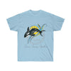 Orca Whale Sun Breach Ink Art Ultra Cotton Tee Light Blue / S T-Shirt