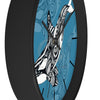 Orca Whale Tribal Tattoo Indigo Blue Ink Art Wall Clock Home Decor