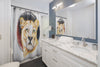 Proud Lioness Ink Art Shower Curtain Home Decor