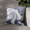 Purple Octopus Kraken Ink Art Spun Polyester Square Pillow Case 14 × Home Decor