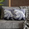 Purple Octopus Kraken Ink Art Spun Polyester Square Pillow Case Home Decor