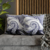 Purple Octopus Kraken Ink Art Spun Polyester Square Pillow Case Home Decor