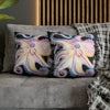 Rainbow Octopus Kraken Tentacles Ink Black Art Spun Polyester Square Pillow Case Home Decor