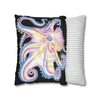 Rainbow Octopus Kraken Tentacles Ink Black Art Spun Polyester Square Pillow Case Home Decor