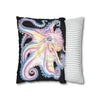 Rainbow Octopus Kraken Tentacles Ink Black Art Spun Polyester Square Pillow Case Home Decor