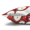 Red Octopus Kraken Tentacles Ink White Art Spun Polyester Square Pillow Case Home Decor