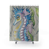 Seahorse And Kelp Art Shower Curtain 71 × 74 Home Decor