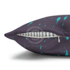 Steel Blue Octopus Kraken Compass Mauve Art Spun Polyester Square Pillow Case Home Decor