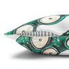 Teal Green Octopus Kraken Tentacles Ink White Art Spun Polyester Square Pillow Case Home Decor