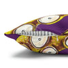 Yellow Octopus Kraken Tentacles Ink Purple Art Spun Polyester Square Pillow Case Home Decor