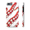 Red White Kraken Octopus Tentacles Ink Case Mate Tough Phone Cases