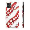 Red White Kraken Octopus Tentacles Ink Case Mate Tough Phone Cases