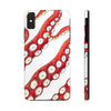 Red White Kraken Octopus Tentacles Ink Case Mate Tough Phone Cases