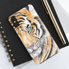 Bengal Tiger Yellow Eyes Ink White Case Mate Tough Phone Cases