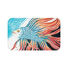 Betta Fish Red Blue Bath Mat 34 × 21 Home Decor