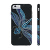 Blue Dragonfly On Black Art Case Mate Tough Phone Cases Iphone 6/6S Plus