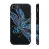 Blue Dragonfly On Black Art Case Mate Tough Phone Cases Iphone 7 8