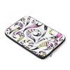 Funky Doodle Swirls Ink White Laptop Sleeve