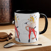 Funky Pin Up Costume Lady Ink Art Accent Coffee Mug 11Oz